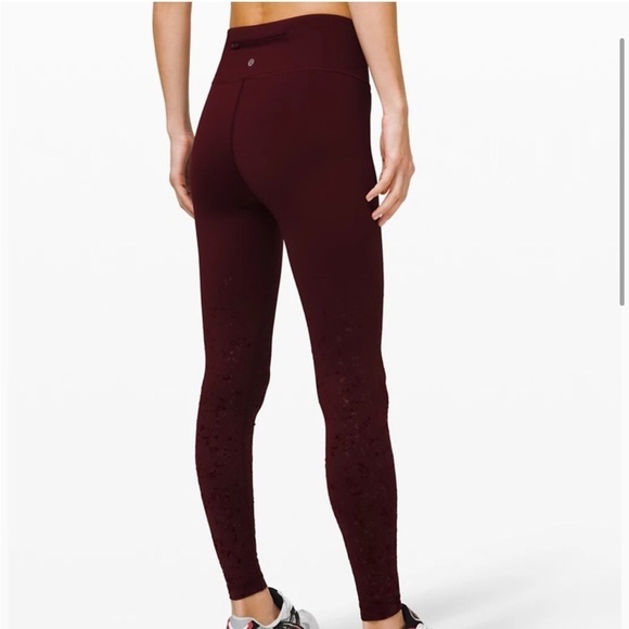 LULULEMON Speed Wunder Tight 28” Spark Size 6 - Picture 2 of 10